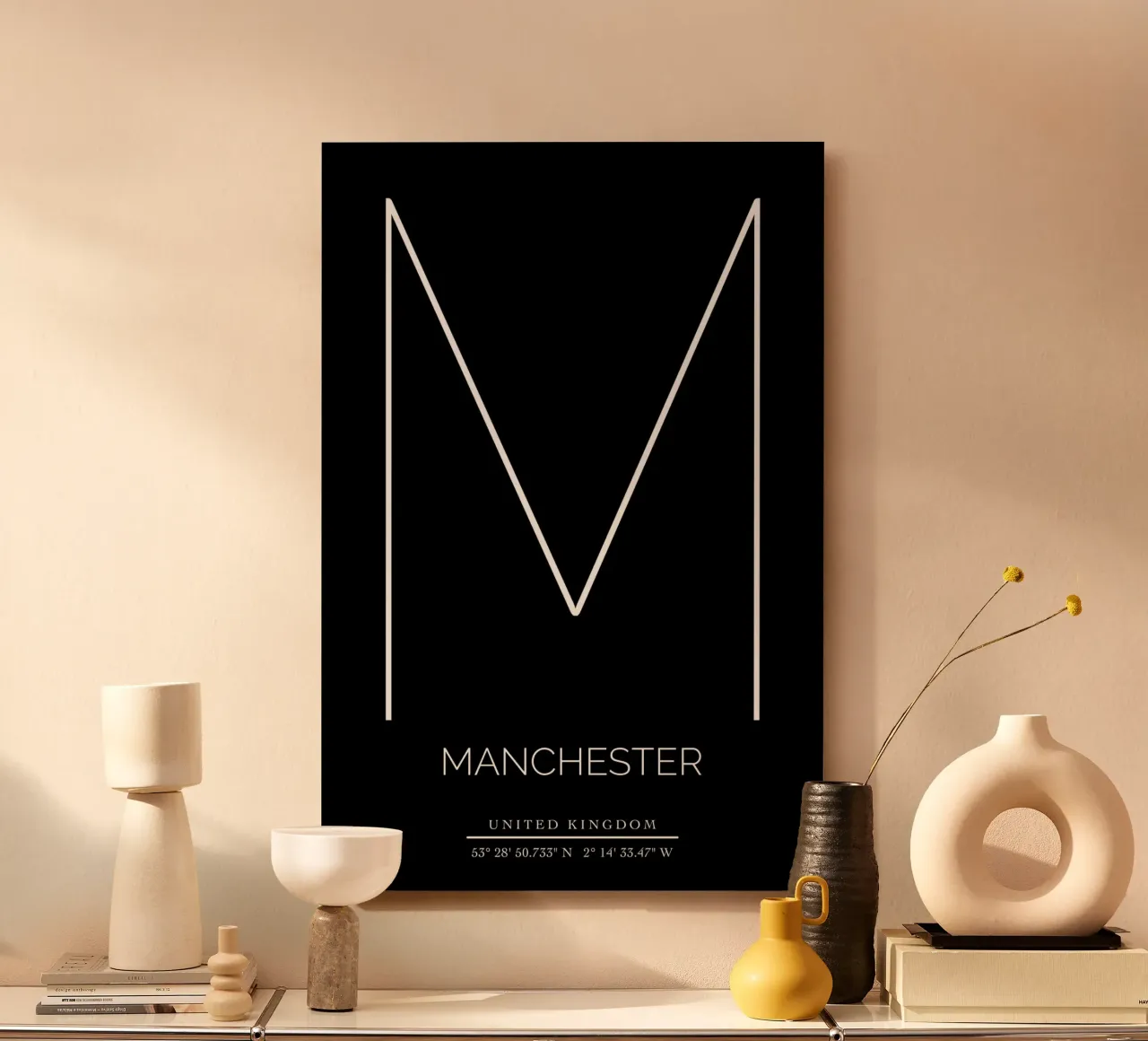 MANCHESTER - black alu-dibond by CityLights