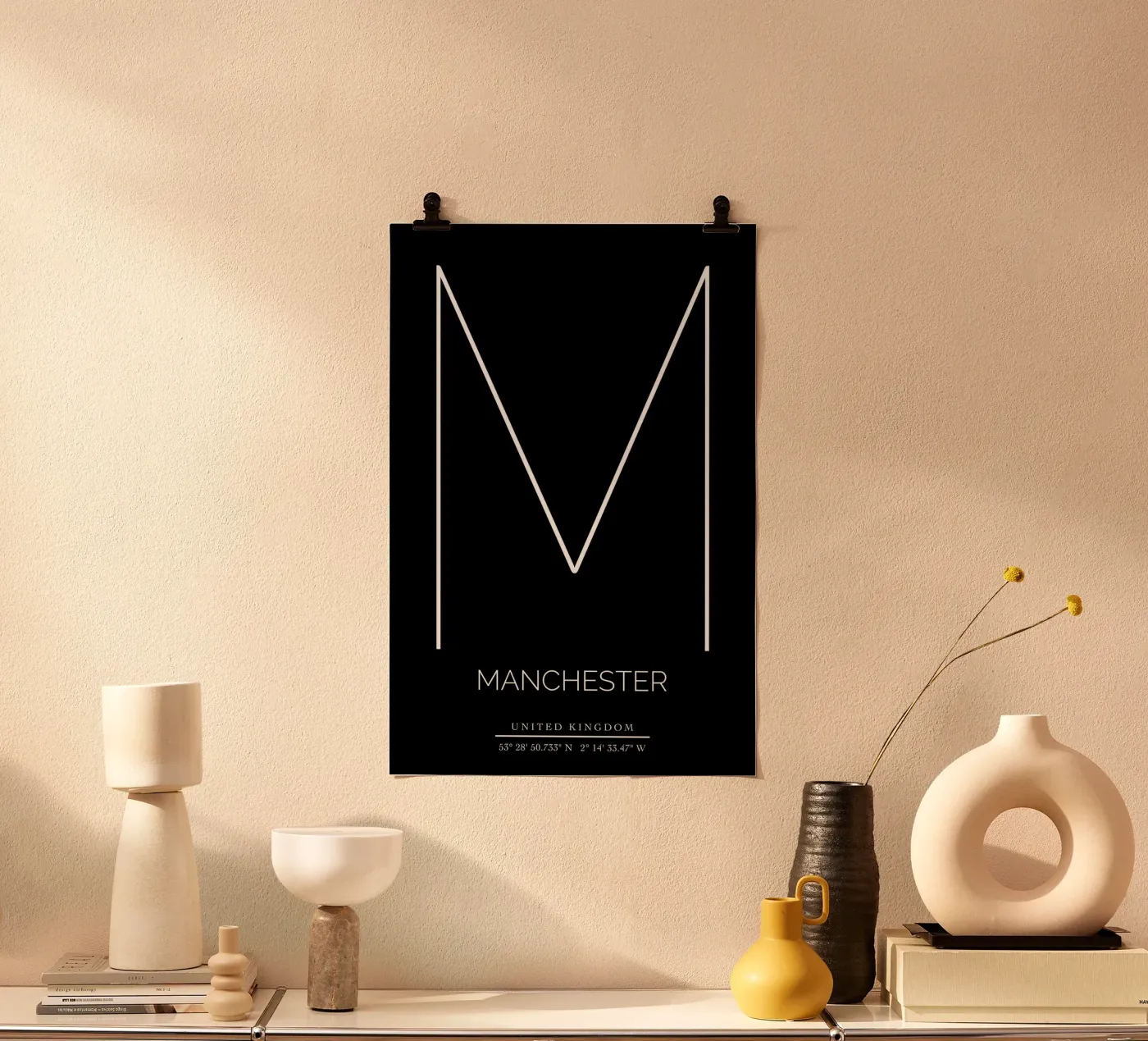 MANCHESTER - black poster da CityLights