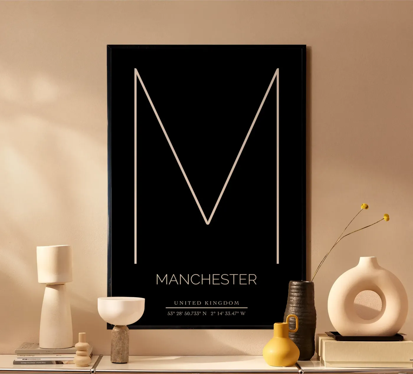MANCHESTER - black poster da CityLights