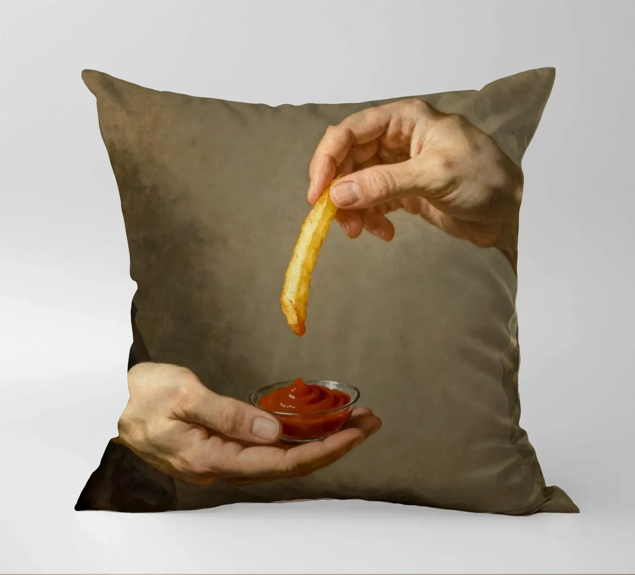 The Creation of Fries cuscino da Attaboy Dsgn