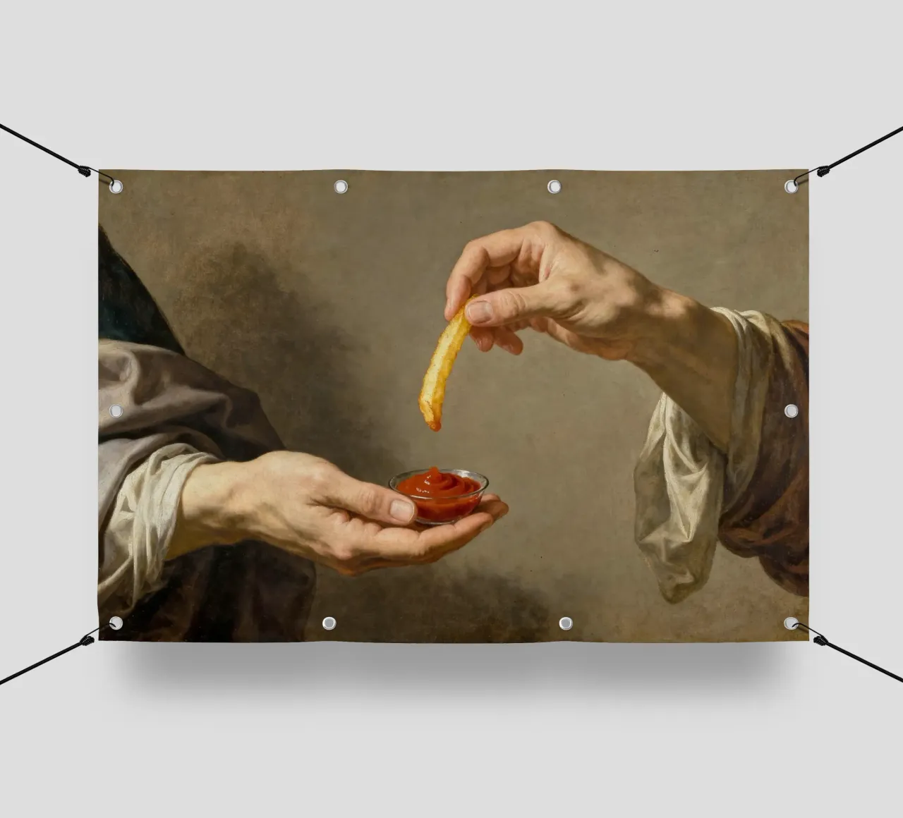 The Creation of Fries telo in pvc da Attaboy Dsgn