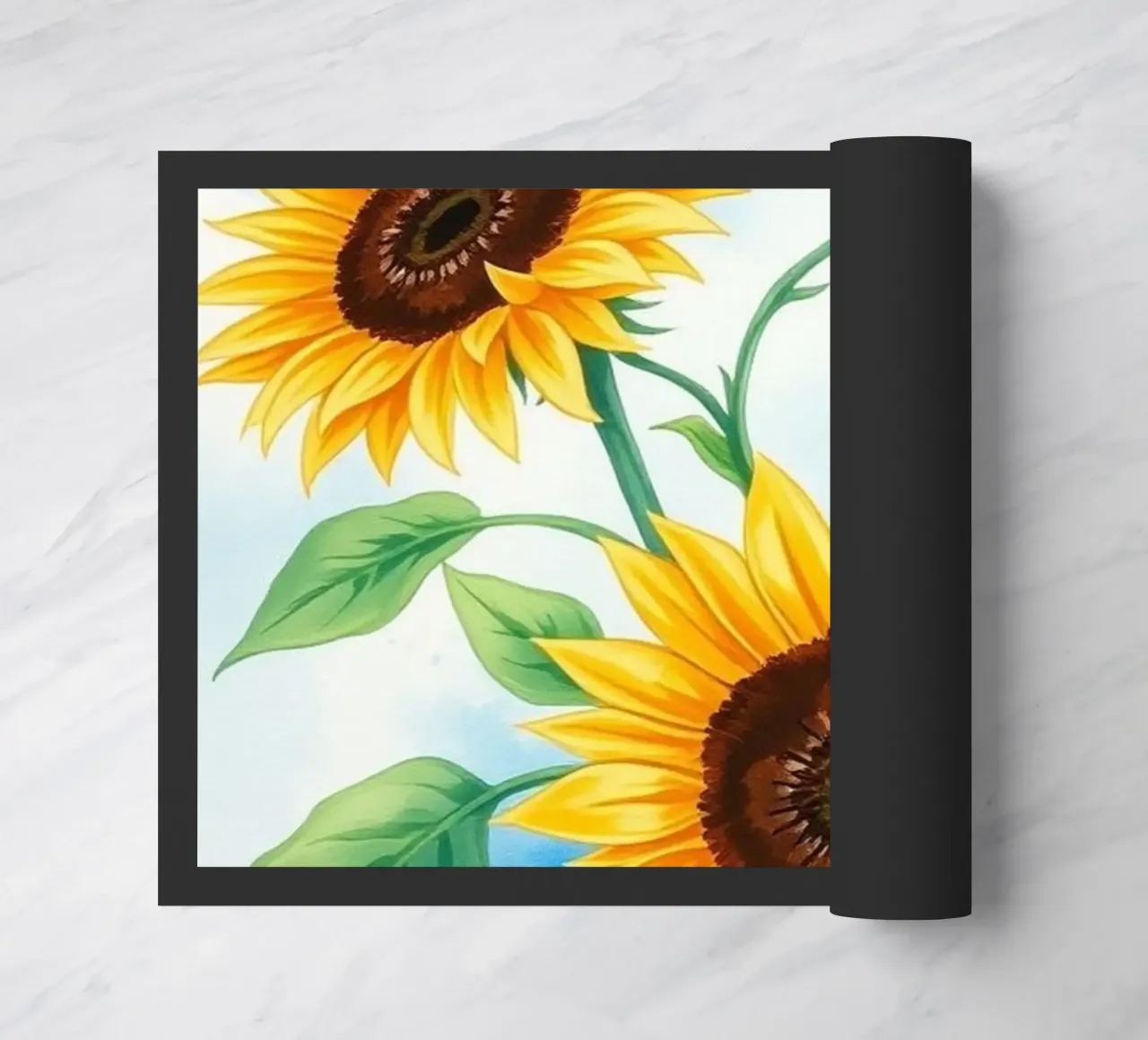 Radiosità dorata: Un trittico di acquerelli vibranti zerbino da Artistic-shop