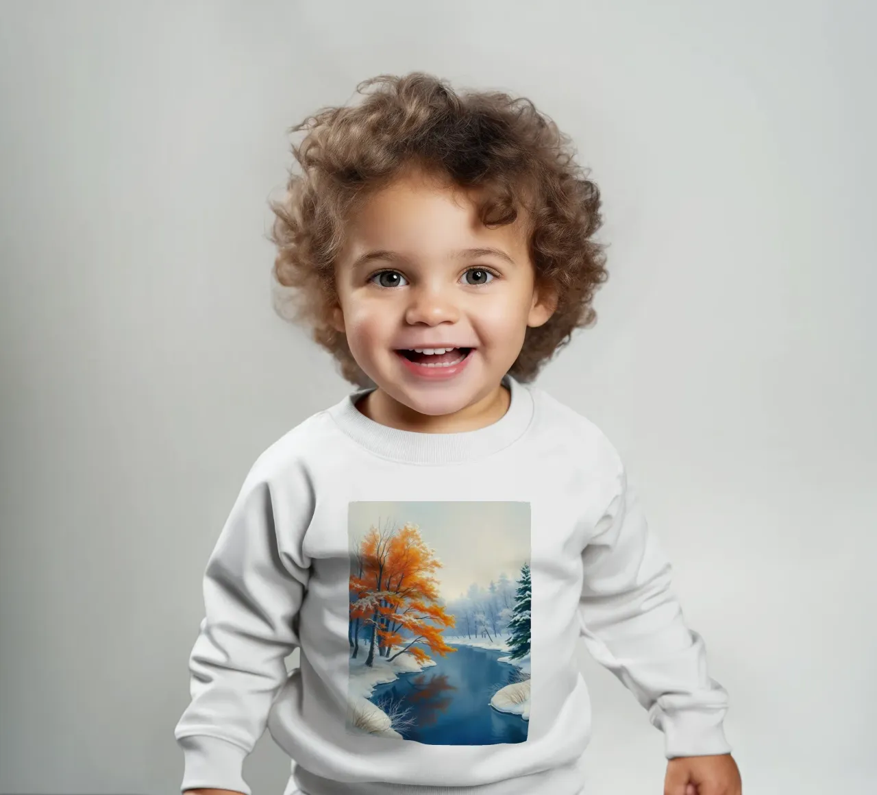 L'abbraccio dell'inverno: Il duraturo splendore dell'autunno felpa neonato da Artistic-shop