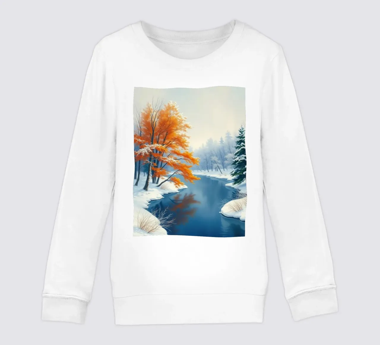 L'abbraccio dell'inverno: Il duraturo splendore dell'autunno felpa bambino da Artistic-shop