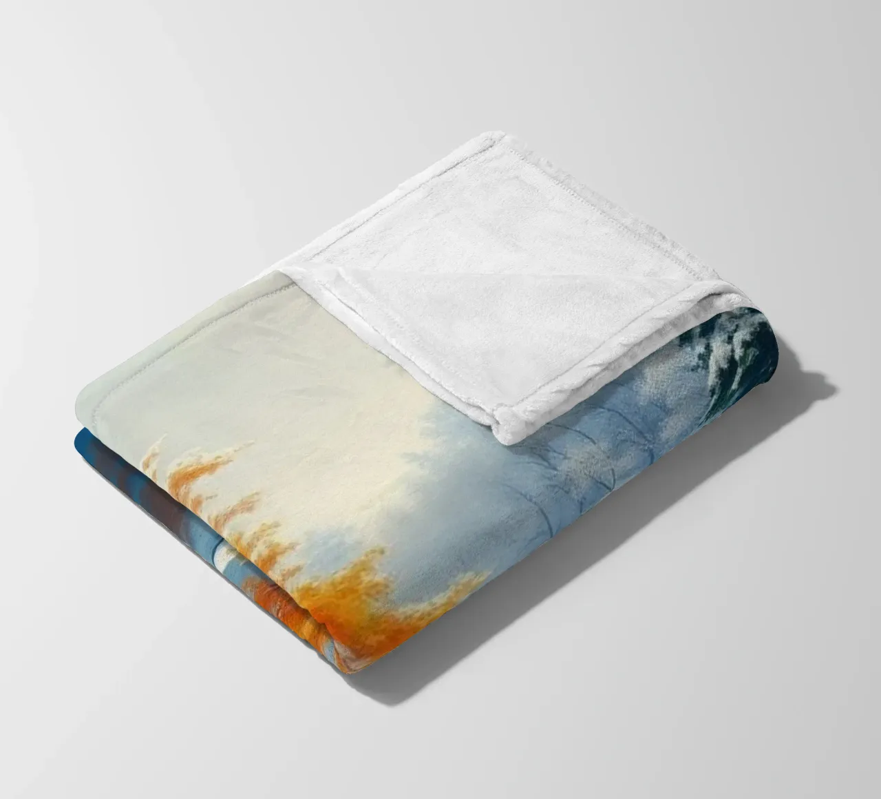 L'abbraccio dell'inverno: Il duraturo splendore dell'autunno coperta in pile da Artistic-shop