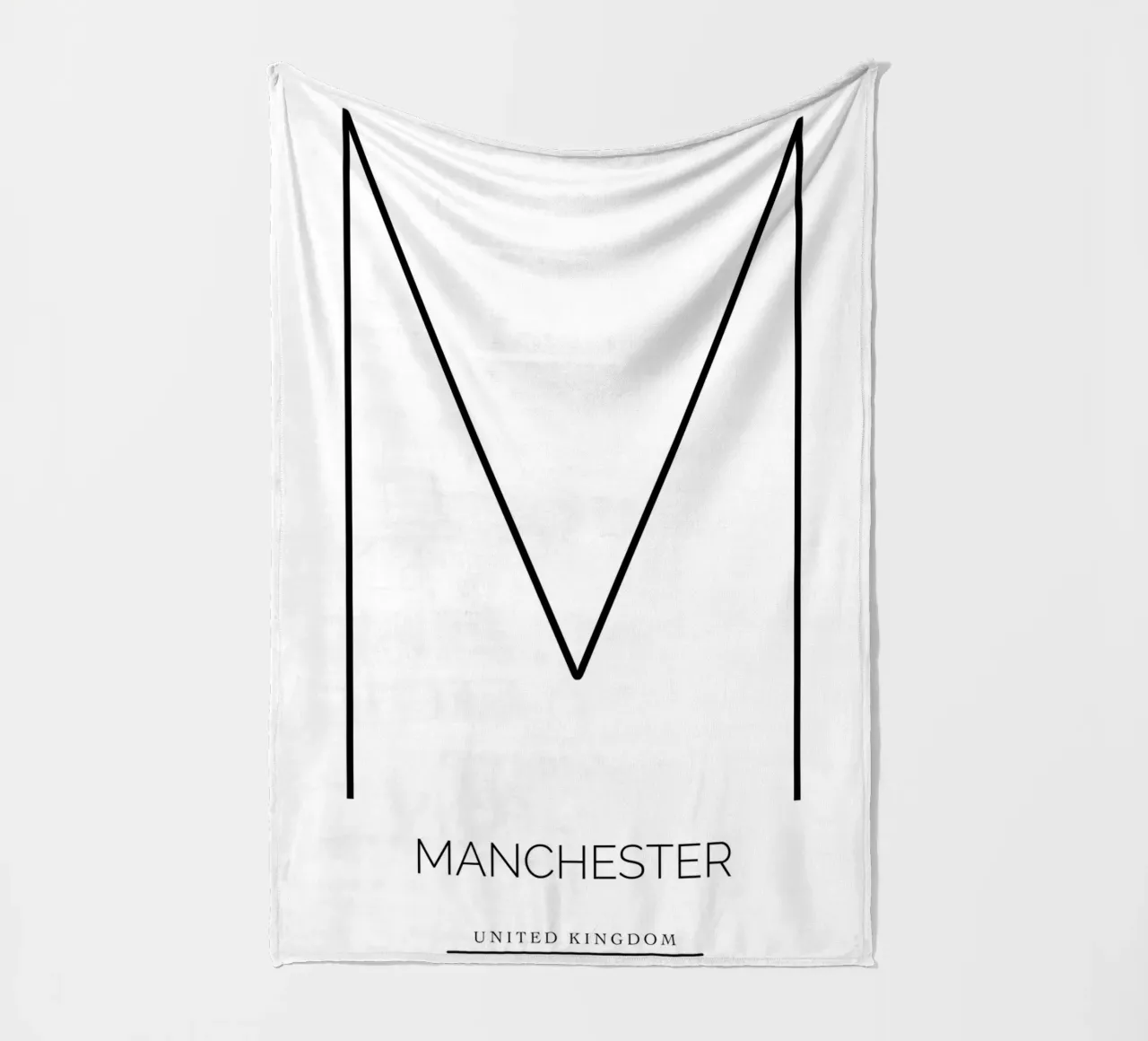 MANCHESTER - white coperta in pile da CityLights