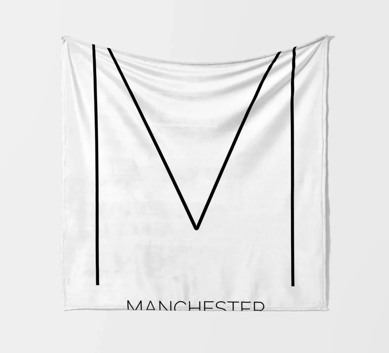 MANCHESTER - white coperta in pile da CityLights