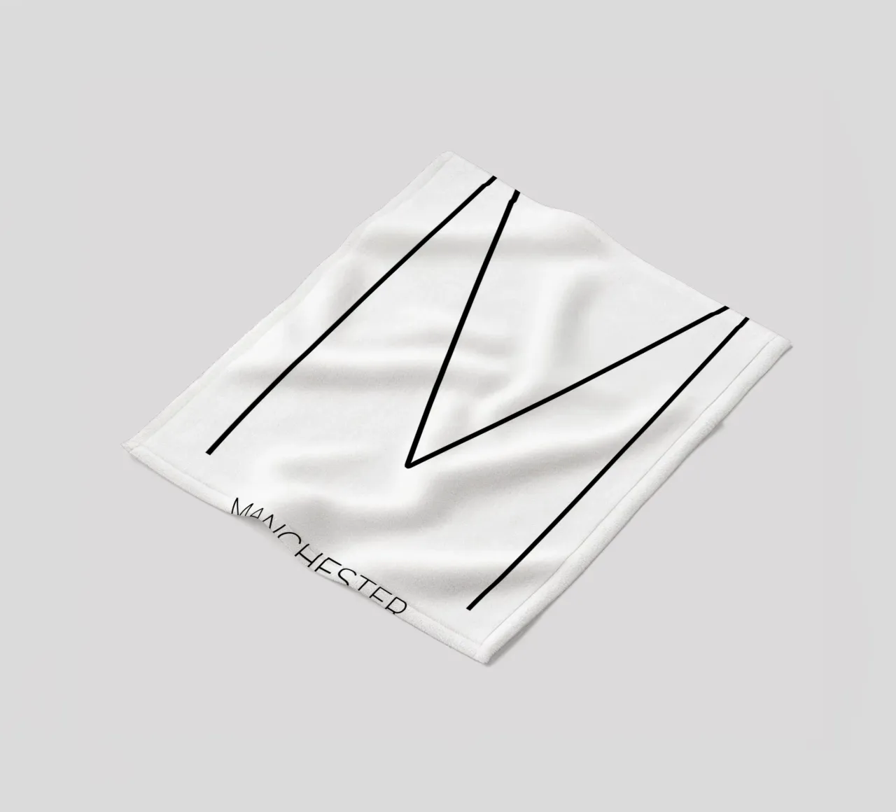 MANCHESTER - white coperta in pile da CityLights
