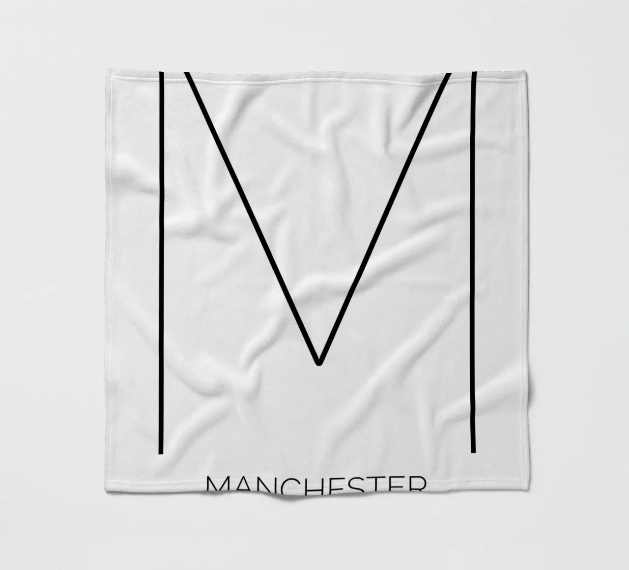 MANCHESTER - white coperta in pile da CityLights