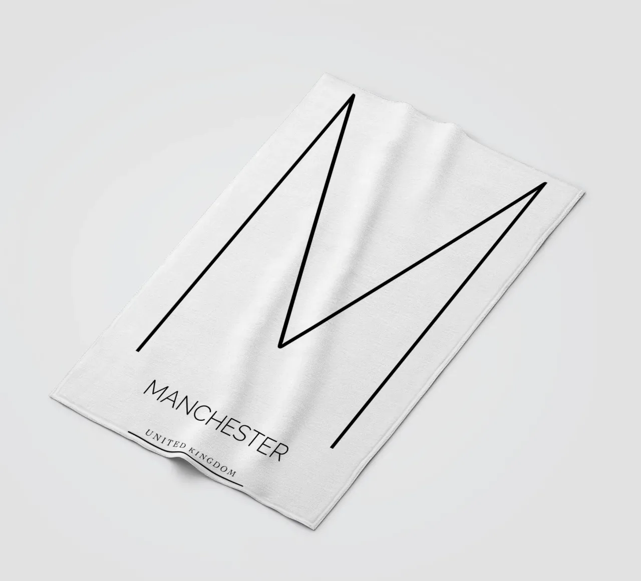 MANCHESTER - white coperta in pile da CityLights