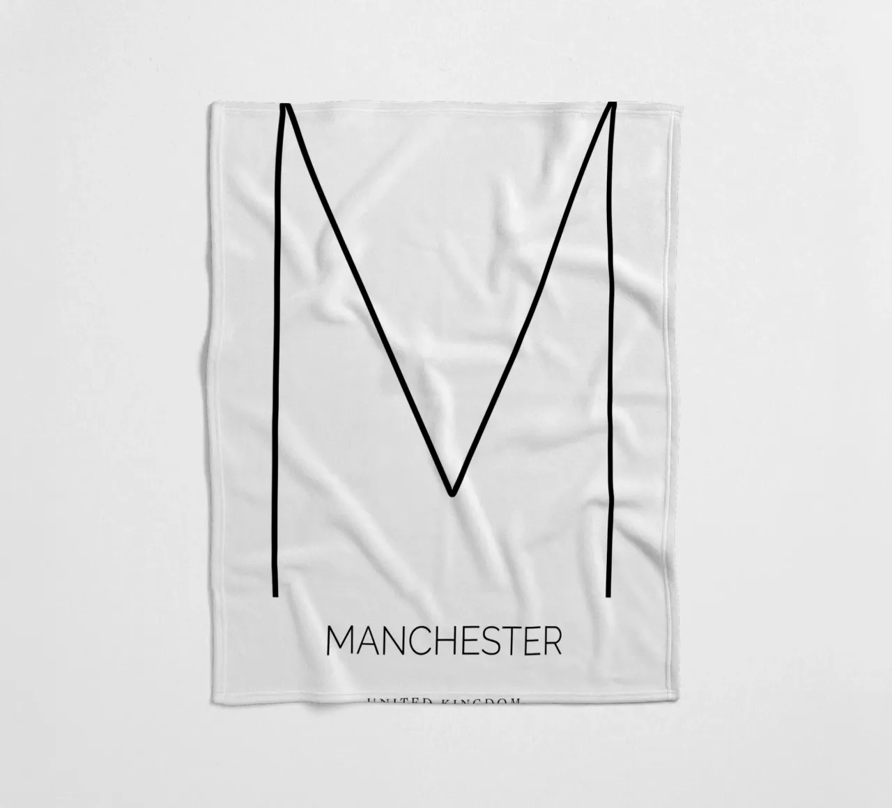 MANCHESTER - white coperta in pile da CityLights