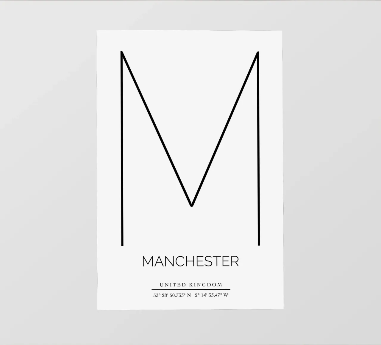 MANCHESTER - white pellicola backlit da CityLights