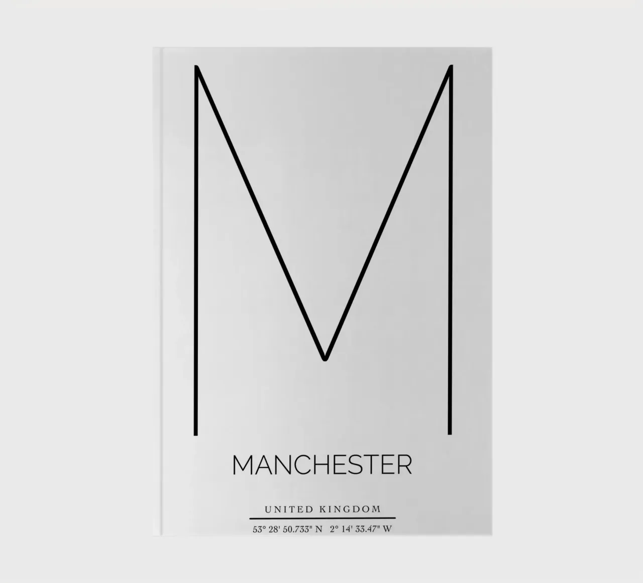 MANCHESTER - white notebook by CityLights
