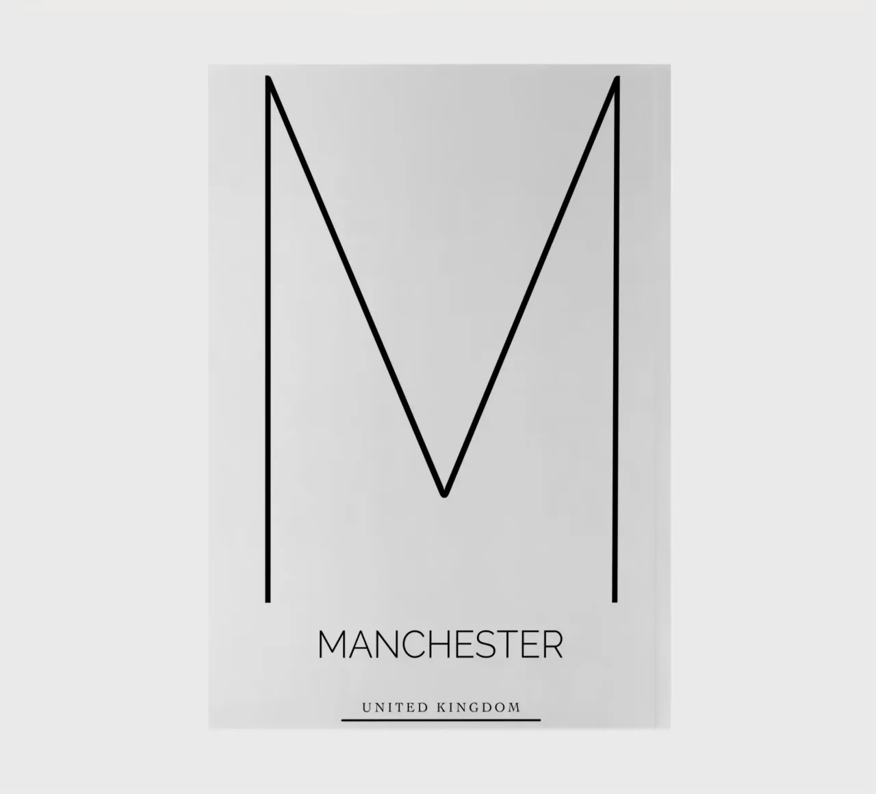 MANCHESTER - white notebook by CityLights