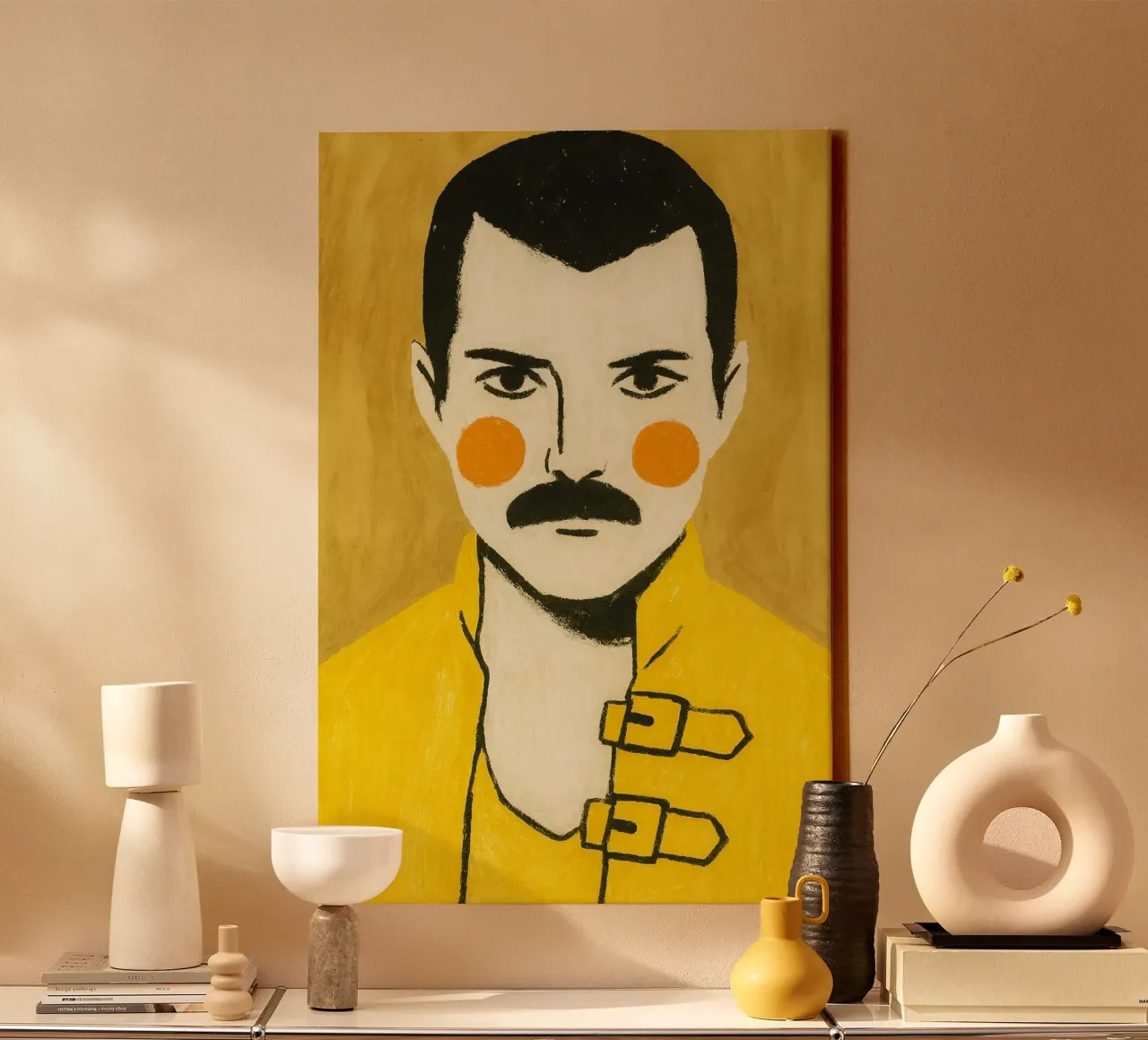 Man with Blush tela da PurePeachStudio