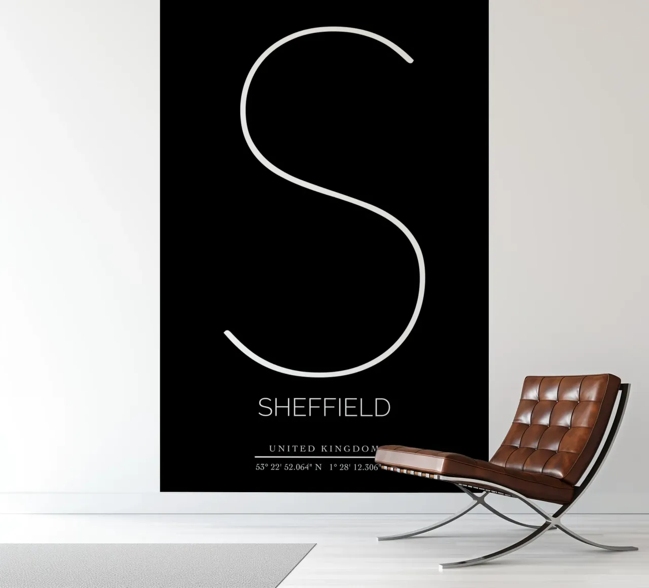 SHEFFIELD - black photo wallpaper by CityLights