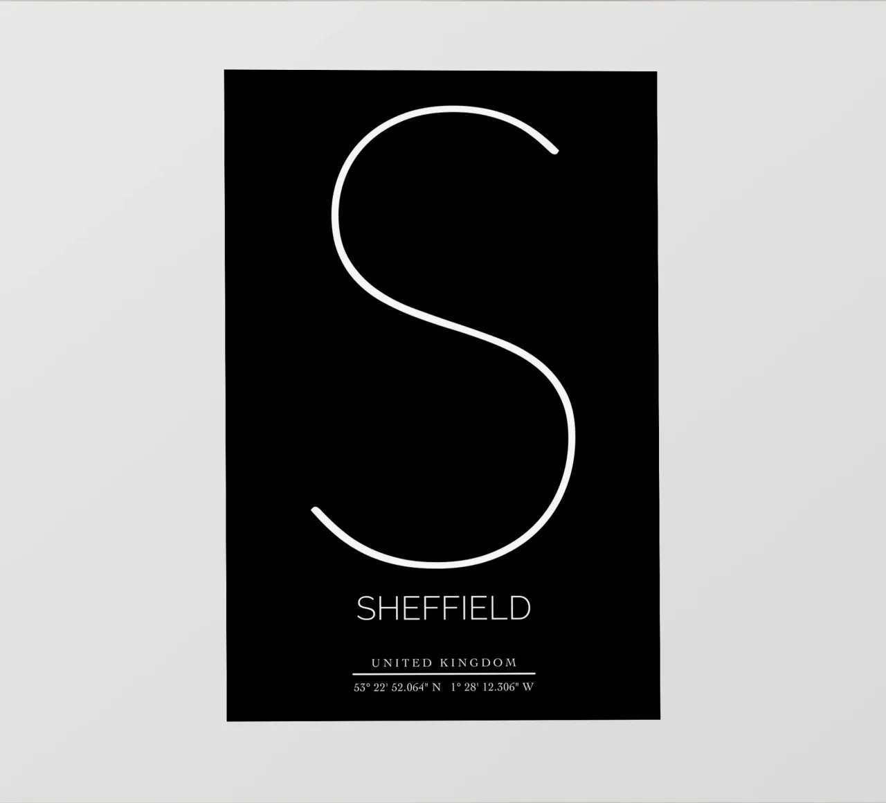 SHEFFIELD - black photo wallpaper by CityLights