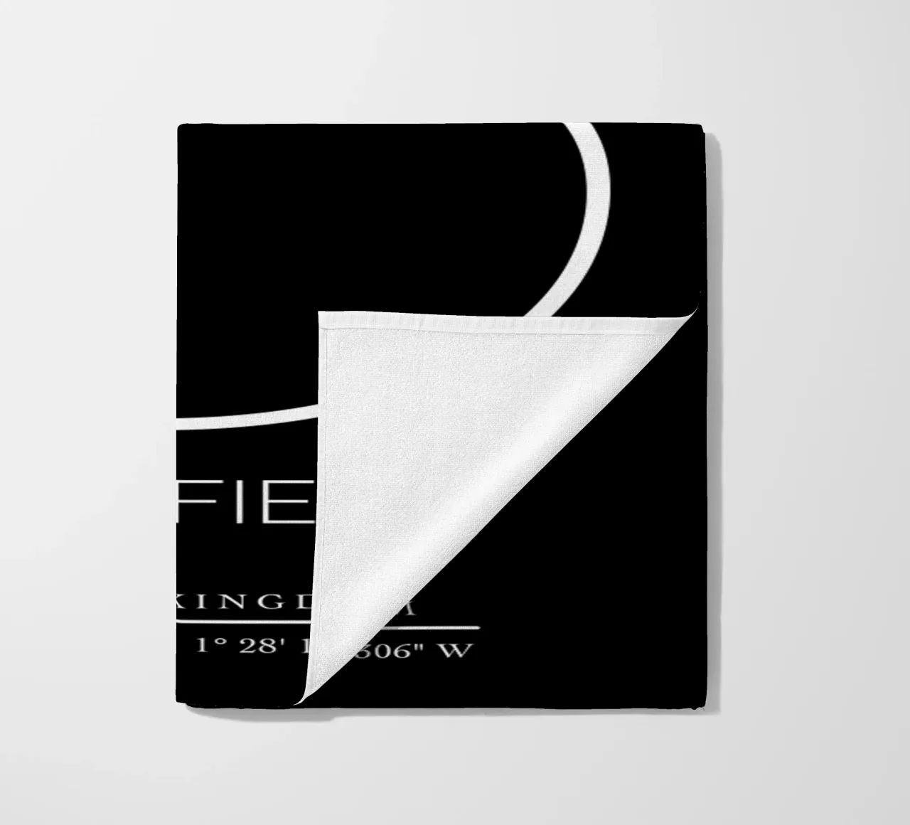 SHEFFIELD - black beach towel by CityLights