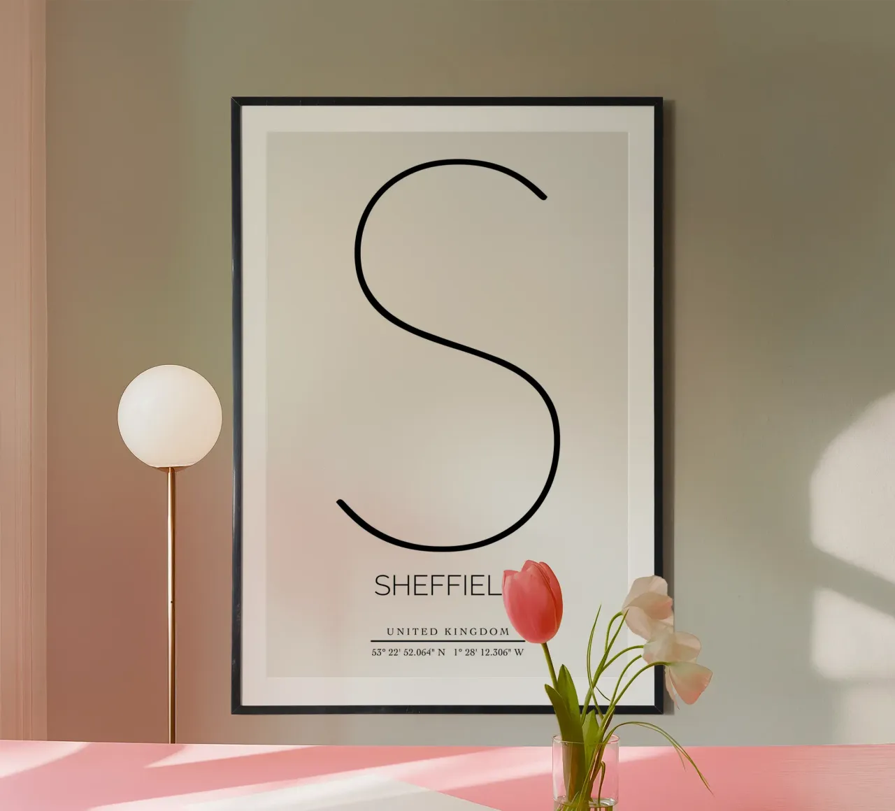 SHEFFIELD - white poster da CityLights