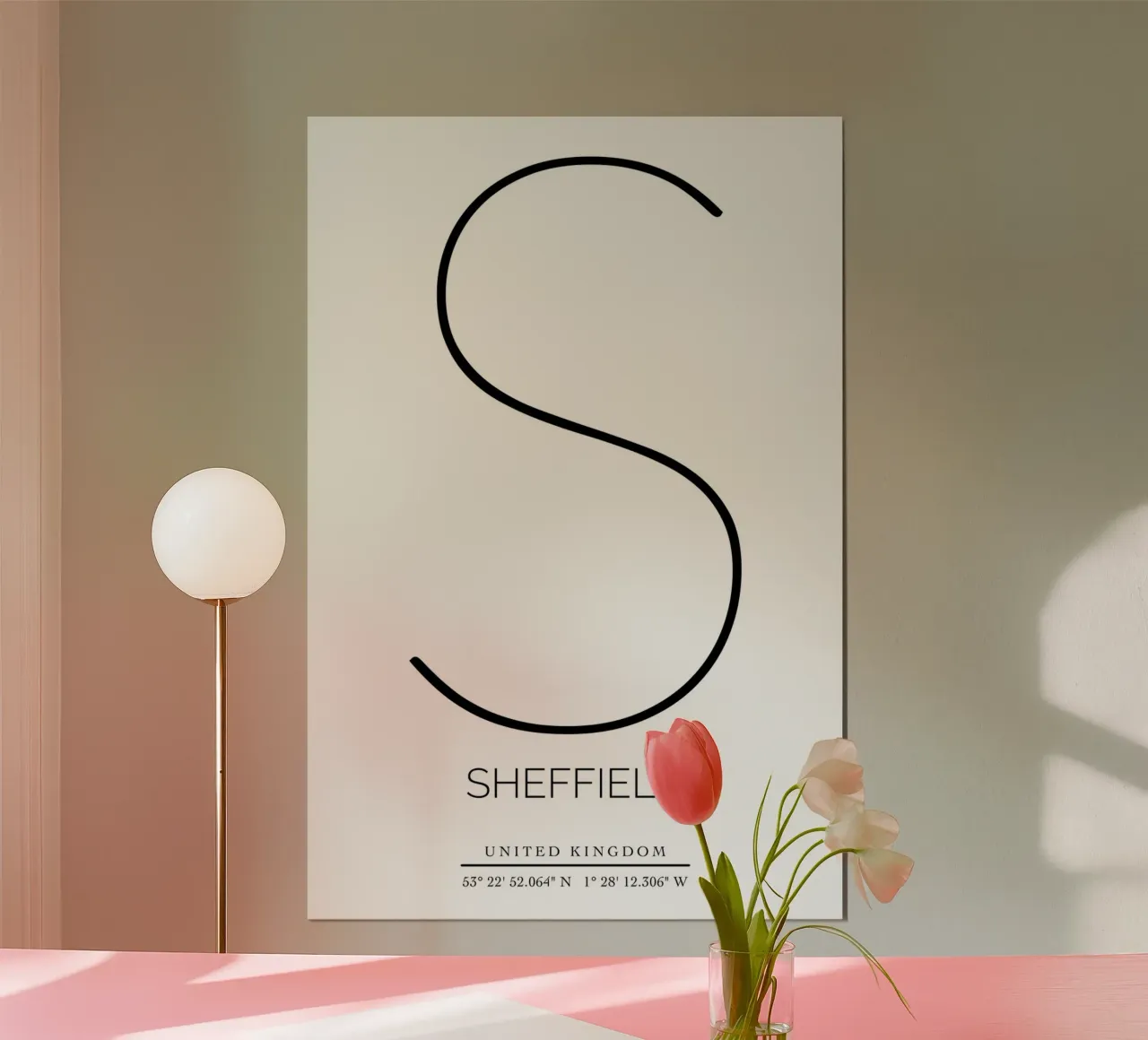 SHEFFIELD - white poster da CityLights