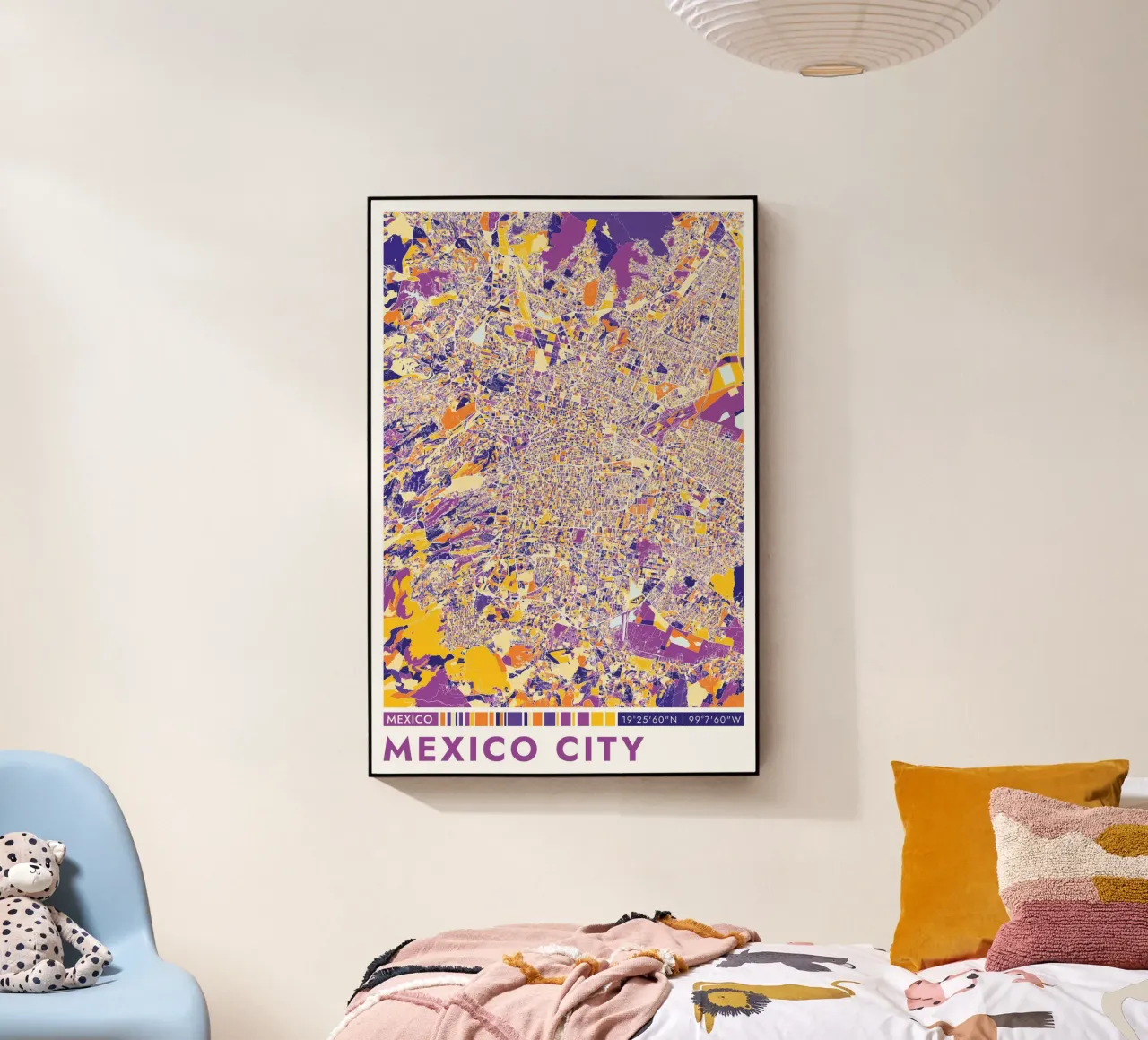 Poster di Città del Messico plexiglass da CityMapPoster