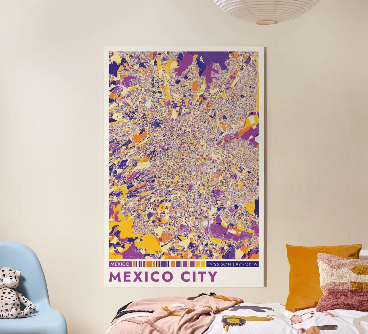 Poster di Città del Messico plexiglass da CityMapPoster