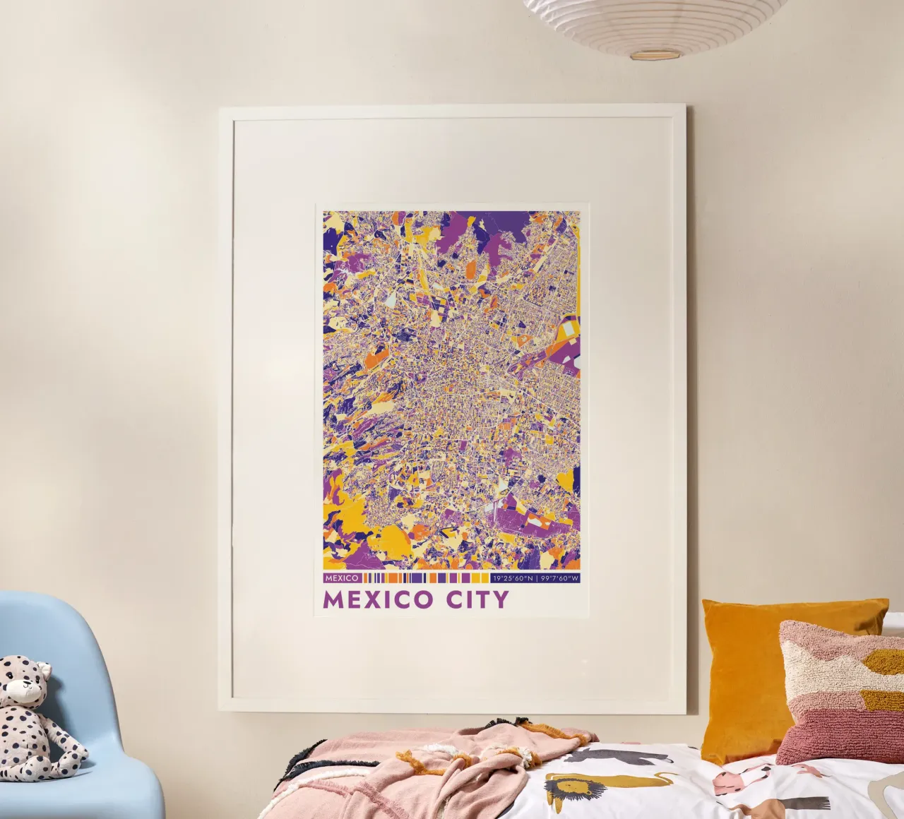 Poster di Città del Messico carta hahnemühle da CityMapPoster