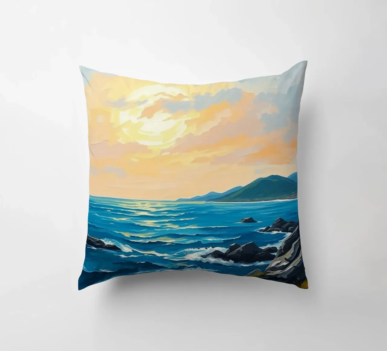 Serenità dell'ora d'oro cuscino da Artistic-shop