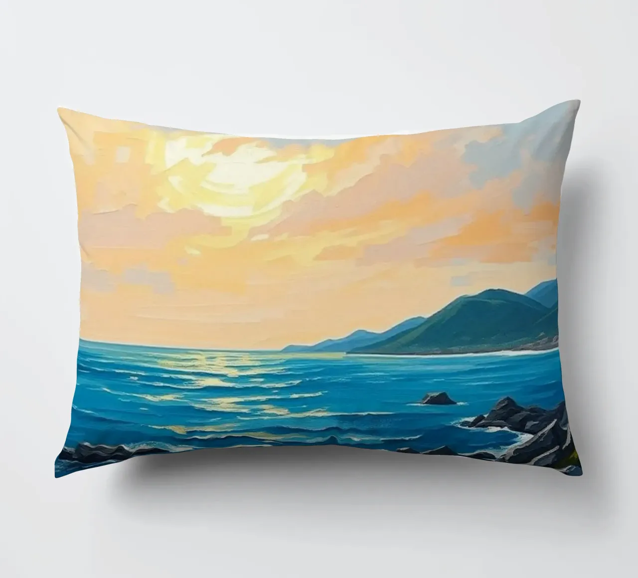 Serenità dell'ora d'oro cuscino da Artistic-shop
