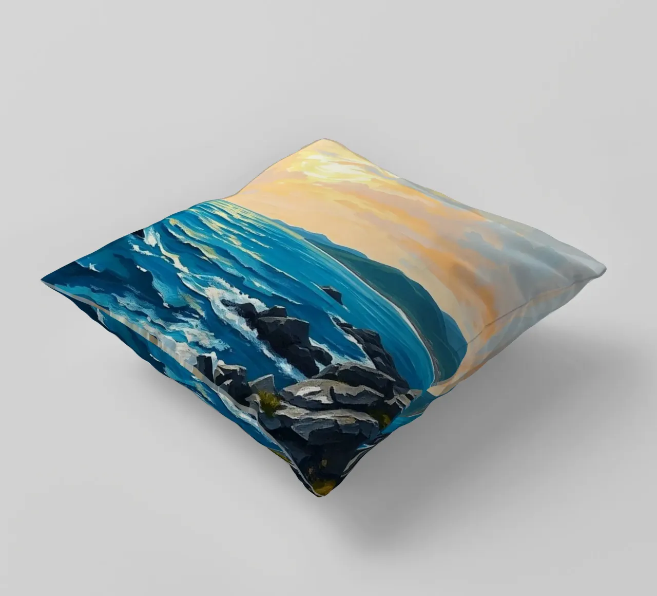 Serenità dell'ora d'oro cuscino da Artistic-shop