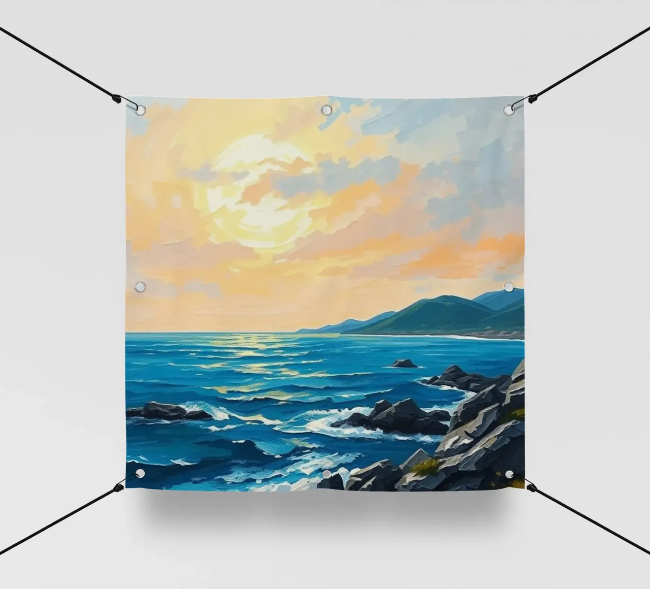 Serenità dell'ora d'oro telo in pvc da Artistic-shop