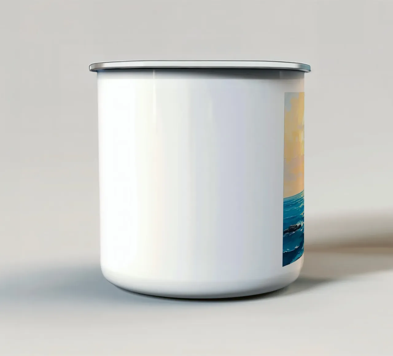 Serenità dell'ora d'oro tazza in smalto da Artistic-shop