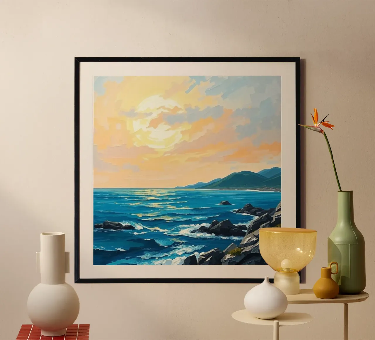 Serenità dell'ora d'oro carta hahnemühle da Artistic-shop