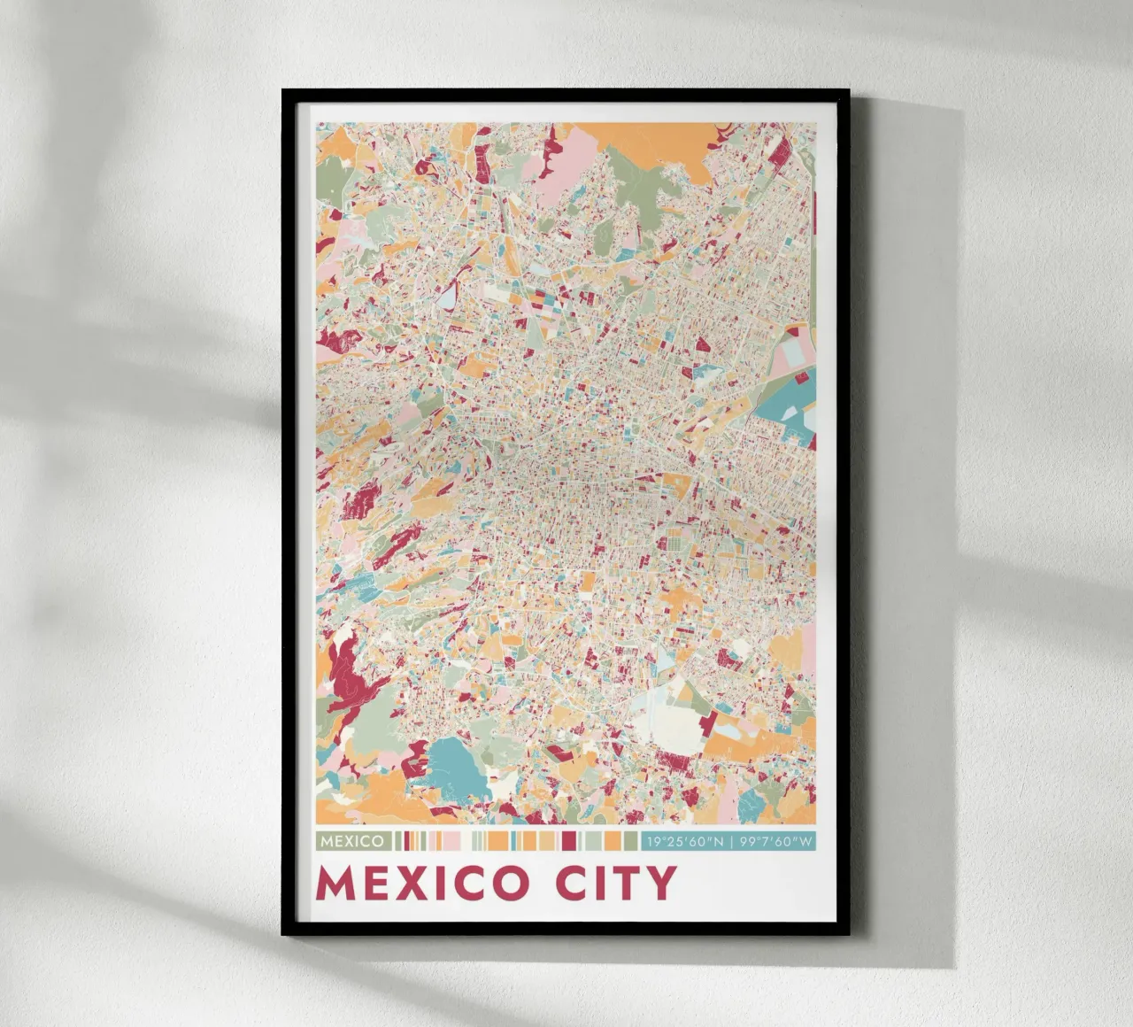 Città Città del Messico carta hahnemühle da CityMapPoster