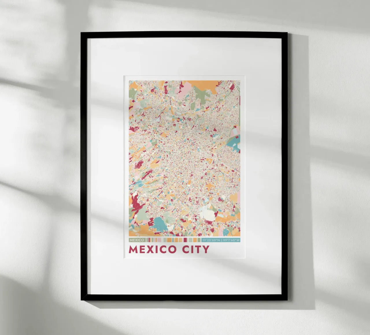 Città Città del Messico carta hahnemühle da CityMapPoster