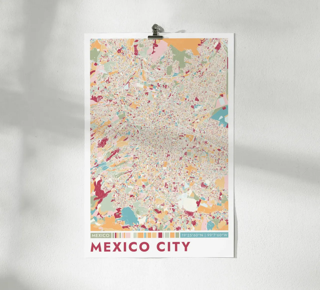 Città Città del Messico carta hahnemühle da CityMapPoster