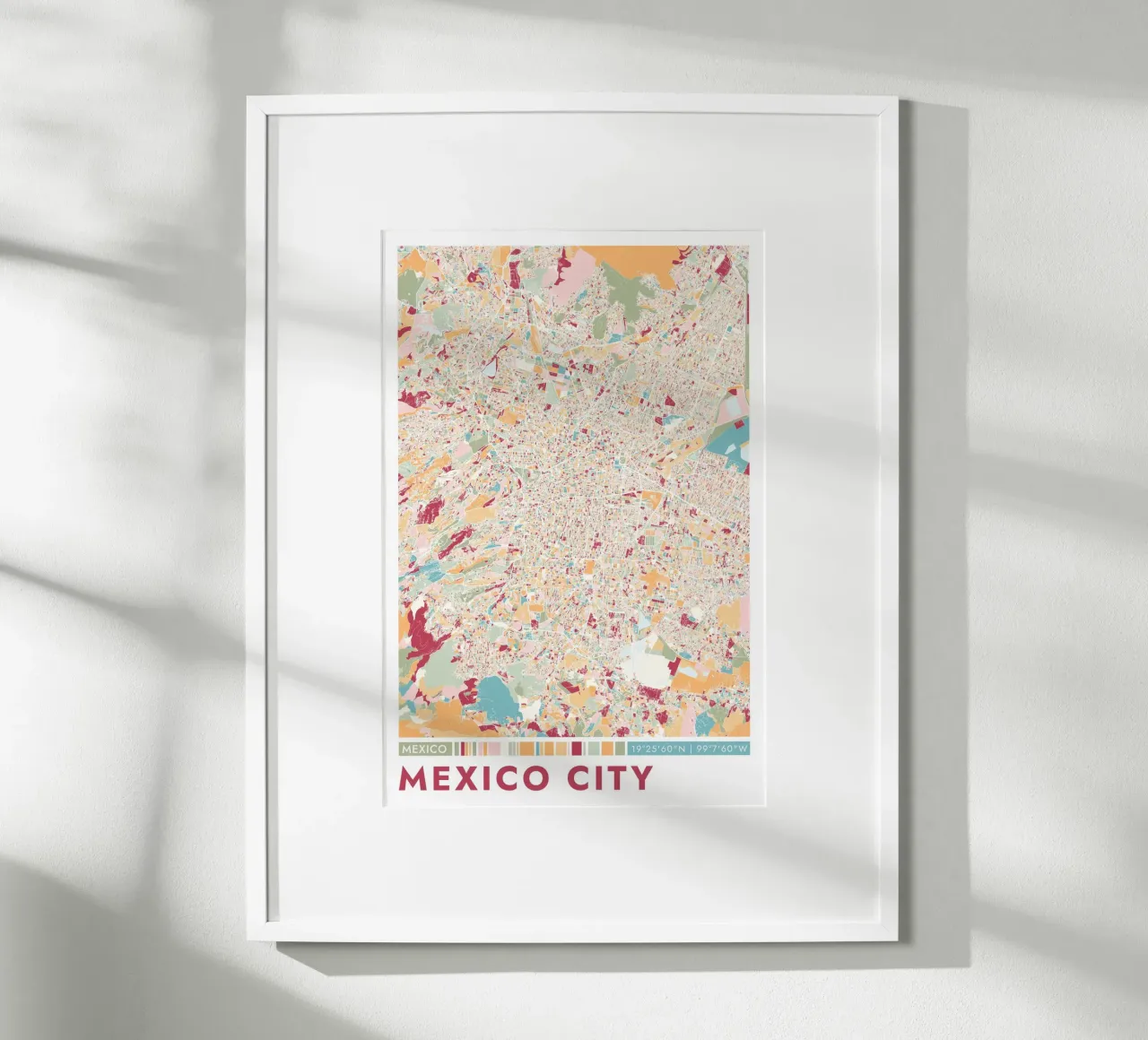 Città Città del Messico carta hahnemühle da CityMapPoster