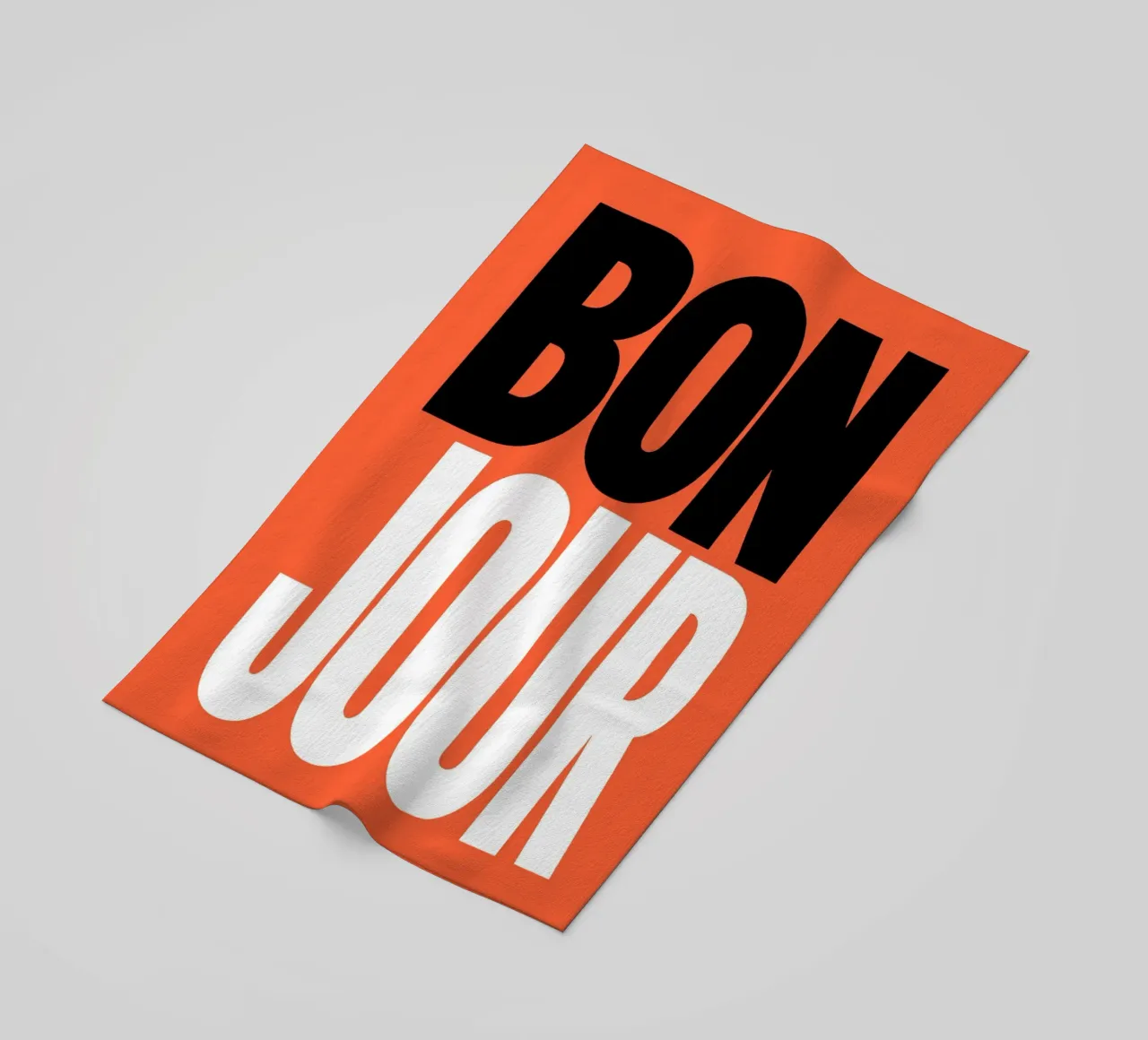 Bonjour Typography 2 telo mare da Attaboy Dsgn