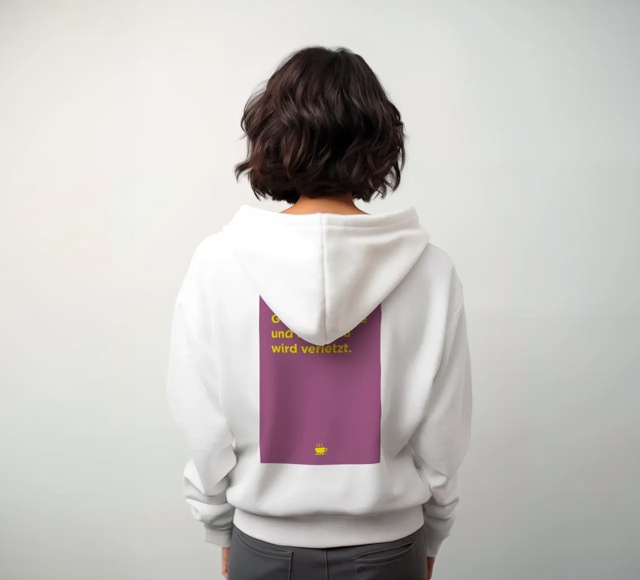 Gebt mir Kaffee felpa con cappuccio da Art Fart