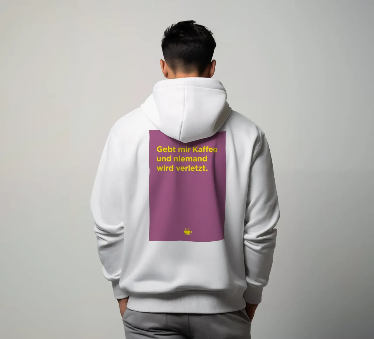 Gebt mir Kaffee felpa con cappuccio da Art Fart