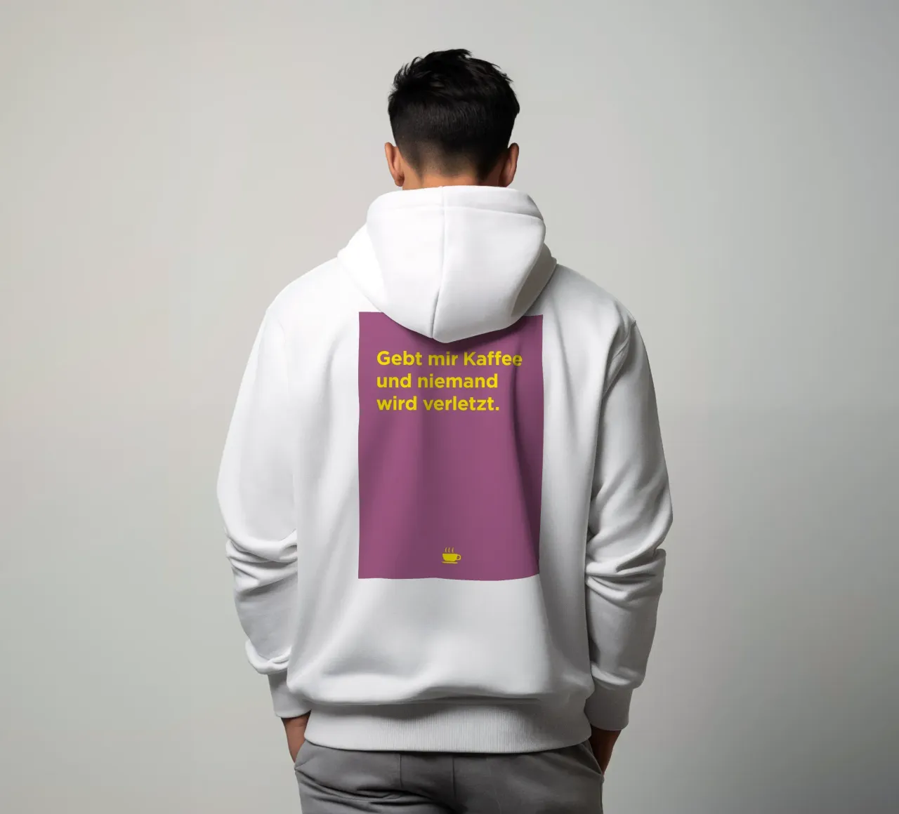 Gebt mir Kaffee felpa con cappuccio da Art Fart