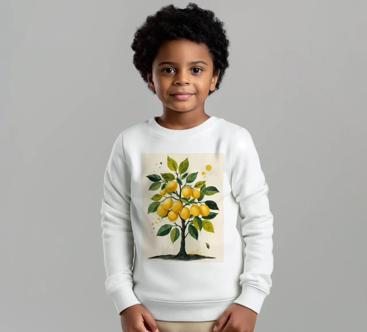 Albero di limone vibrante felpa bambino da Artistic-shop