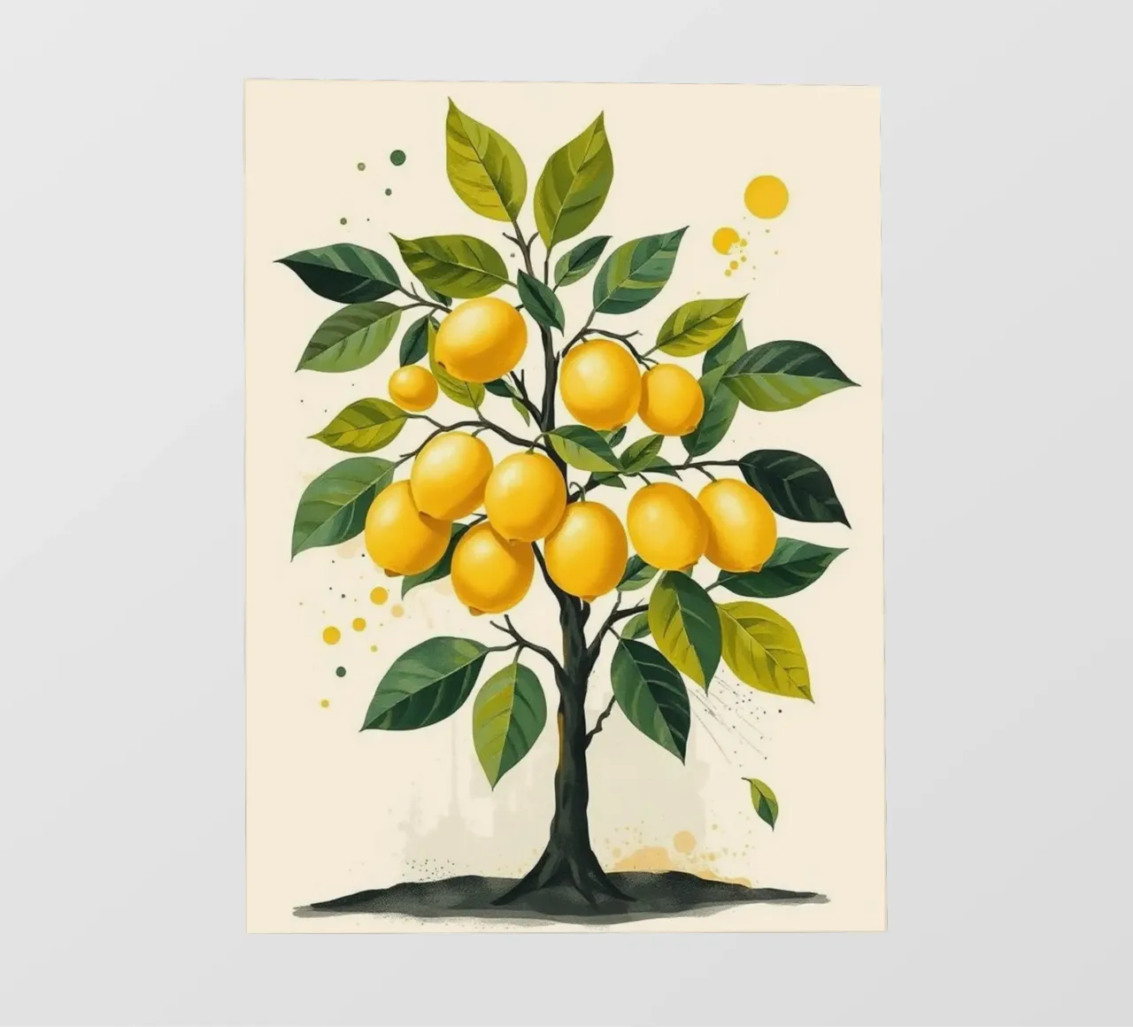 Albero di limone vibrante pellicola backlit da Artistic-shop