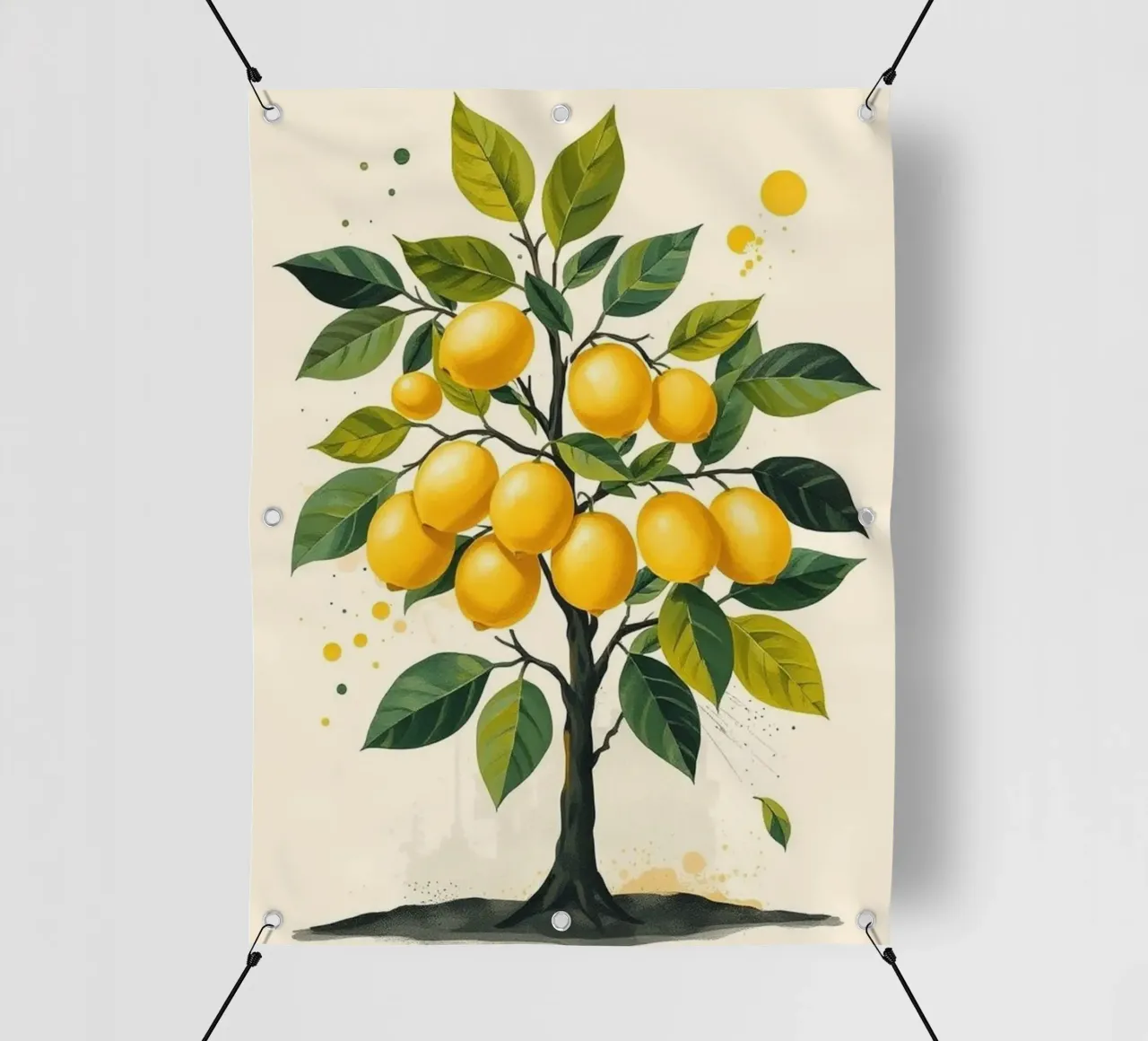 Albero di limone vibrante telo in pvc da Artistic-shop