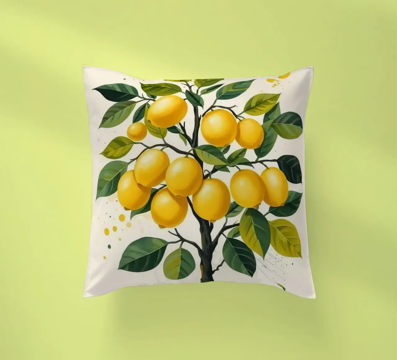 Albero di limone vibrante cuscino da Artistic-shop