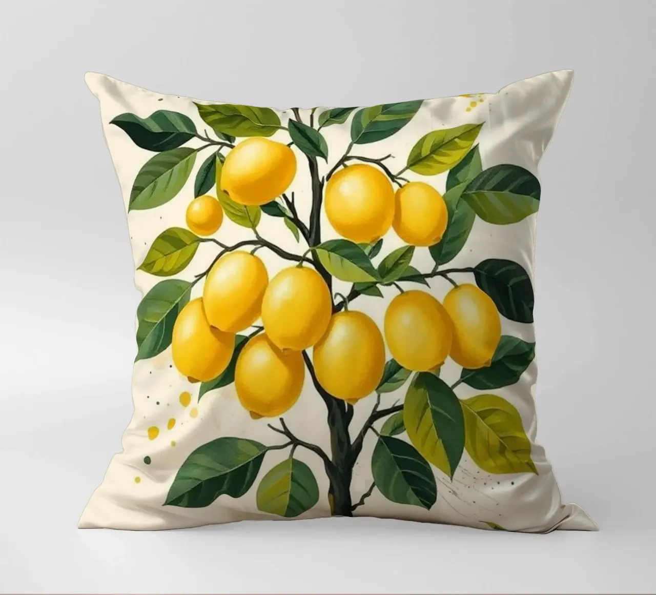 Albero di limone vibrante cuscino da Artistic-shop