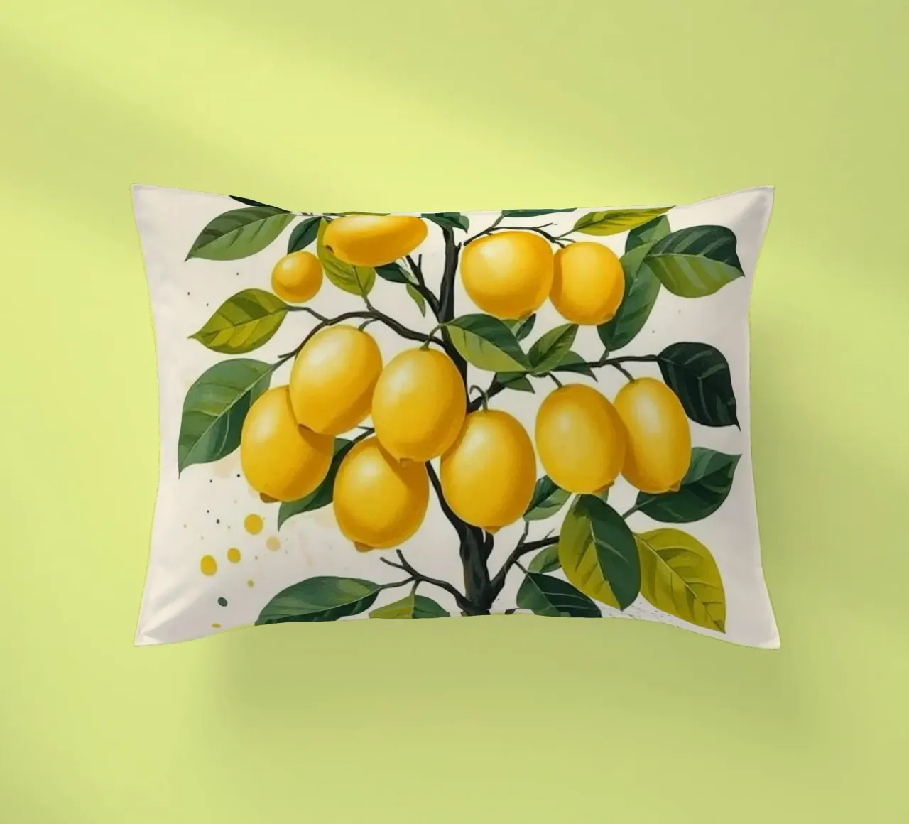 Albero di limone vibrante cuscino da Artistic-shop