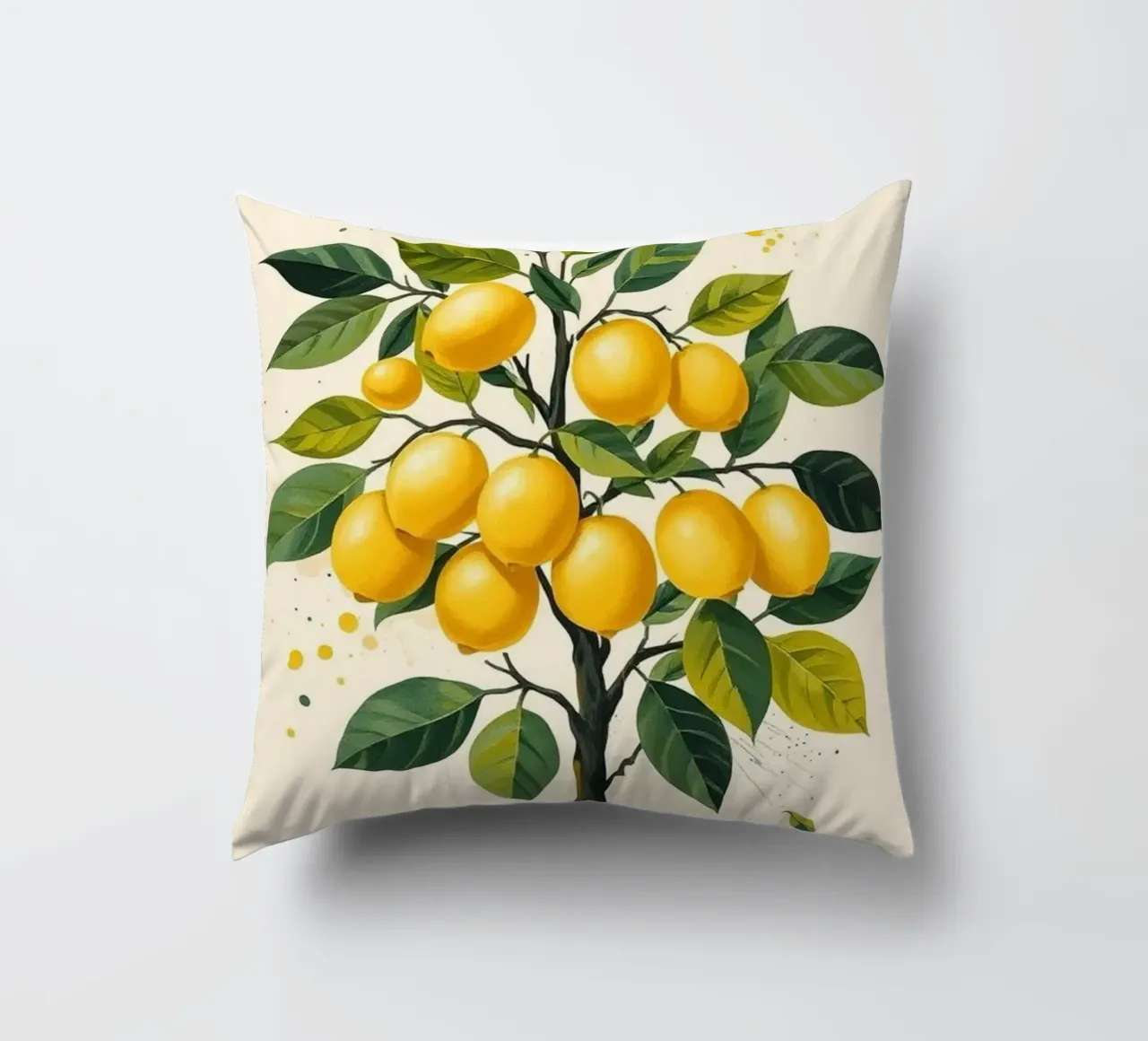Albero di limone vibrante cuscino da Artistic-shop