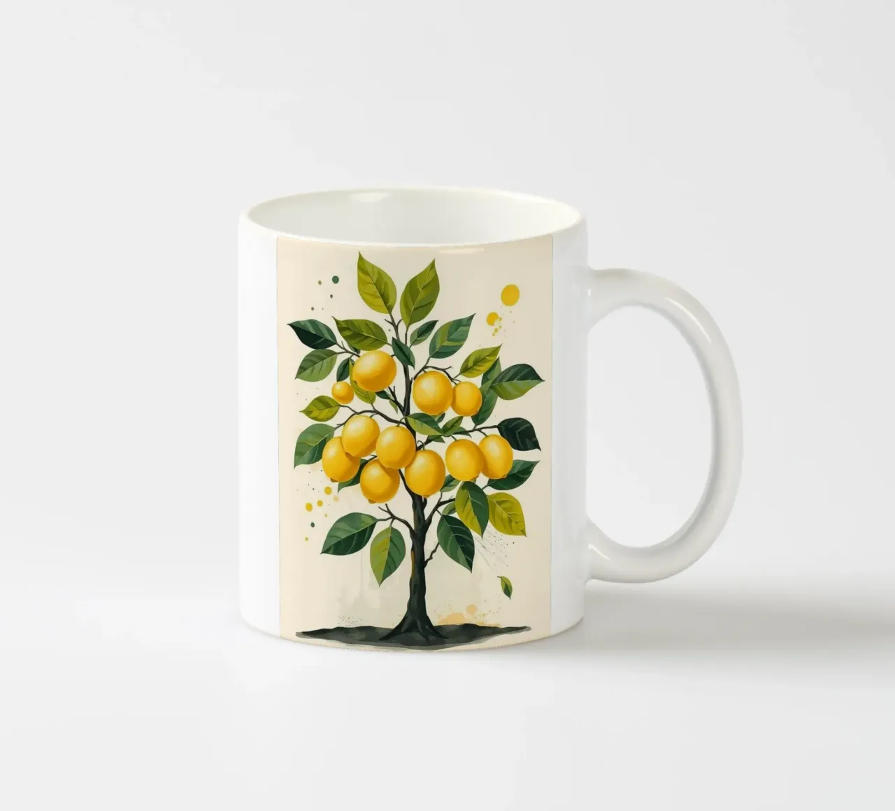 Albero di limone vibrante tazza in ceramica da Artistic-shop