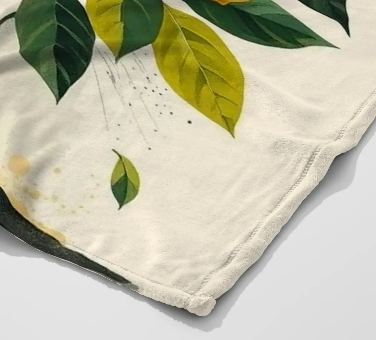 Albero di limone vibrante coperta in pile da Artistic-shop